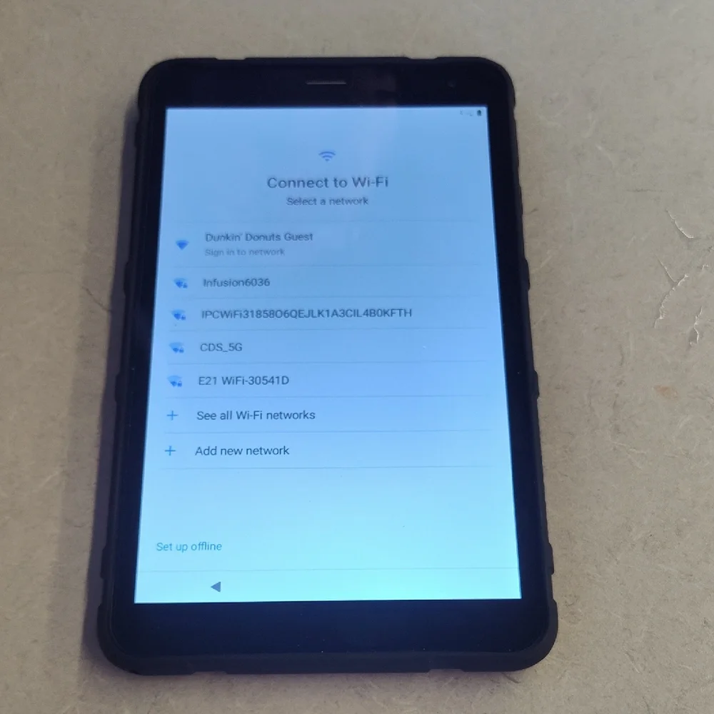 Black Tablet with Wi-Fi Connectivity